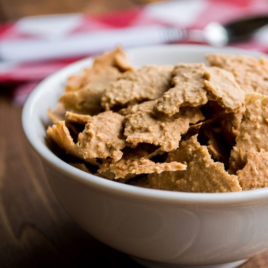 Homemade Toasted Oatmeal Flakes