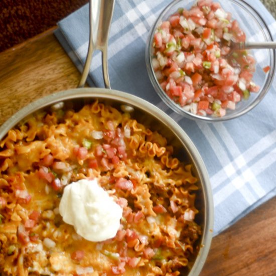 One Pot Enchilada Pasta