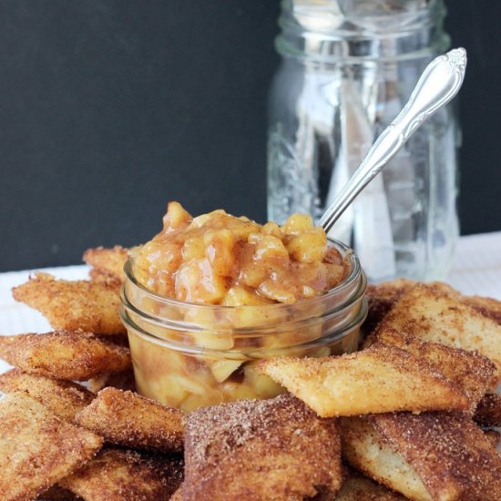 Apple Pie Dip with Cinnamon Chips