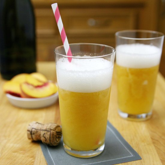 Bourbon Peach Bellini