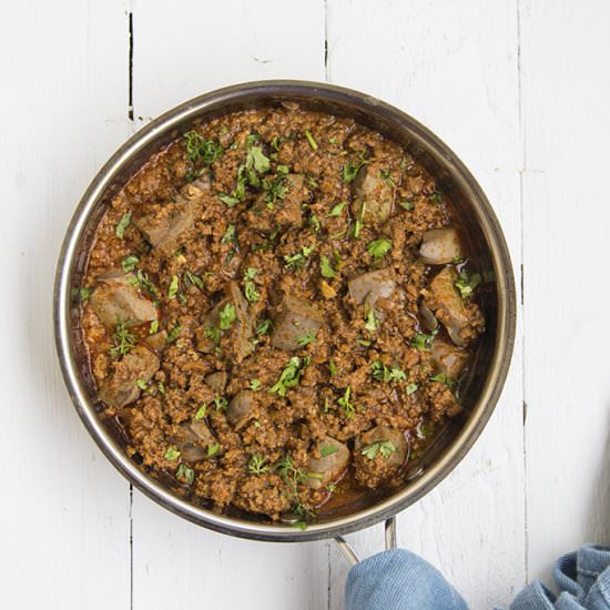 Mutton Mince & Liver Curry