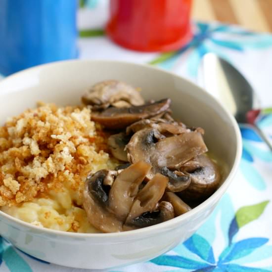 Creamy Orzo With Mushrooms