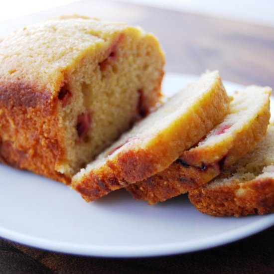 Strawberry-Rhubarb Mini Loaves