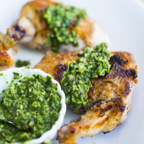 Chicken with Italian Salsa Verde