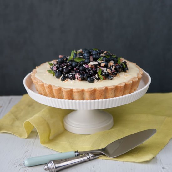 Blueberry Coconut-Lime Pie