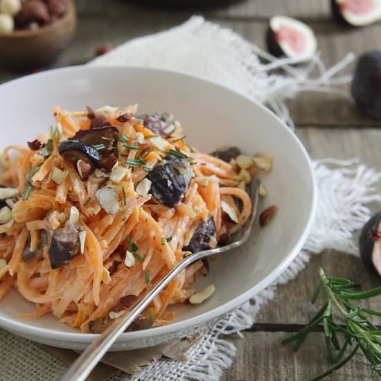 Goat Cheese Sweet Potato Noodles