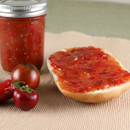 Low Sugar Spicy Chili Tomato Jam