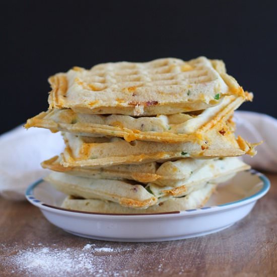 Jalapeno Cheddar Bacon Waffles