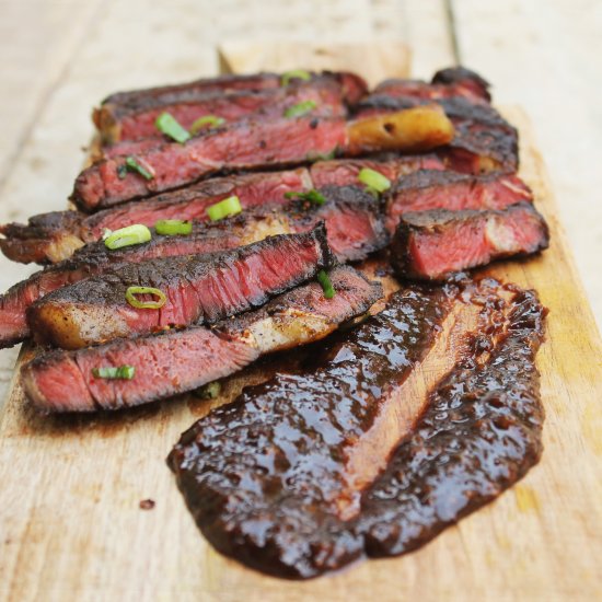 Coffee Chili Steak Chocolate Sauce