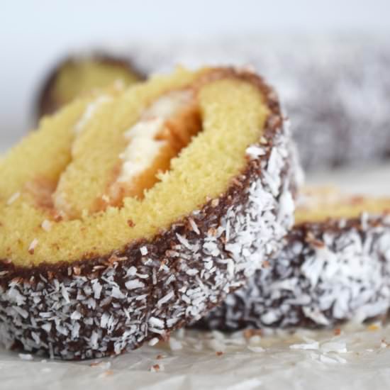 Coconut Swiss roll