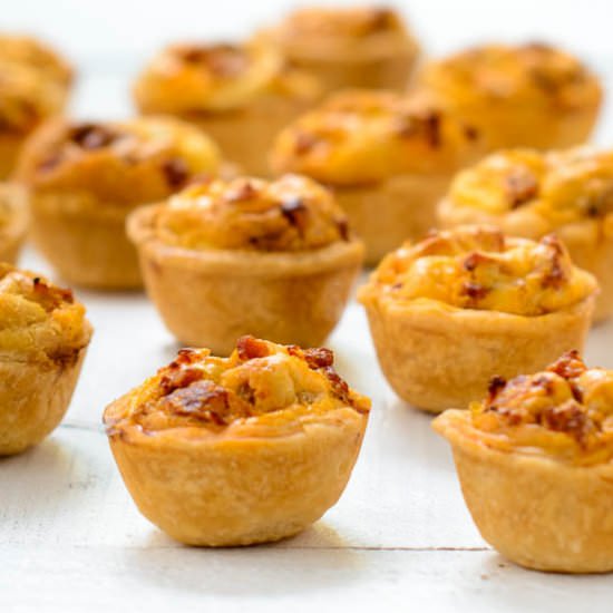 Mini Chorizo and Cheese Quiches