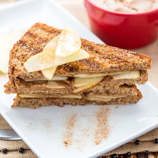 Apple Peanut Butter Sandwich