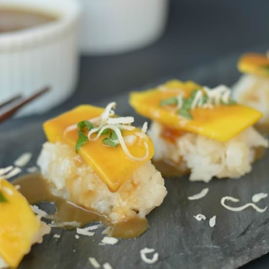 Mango and Coconut Dessert Sashimi