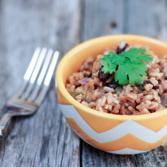 Simple Black Beans & Rice