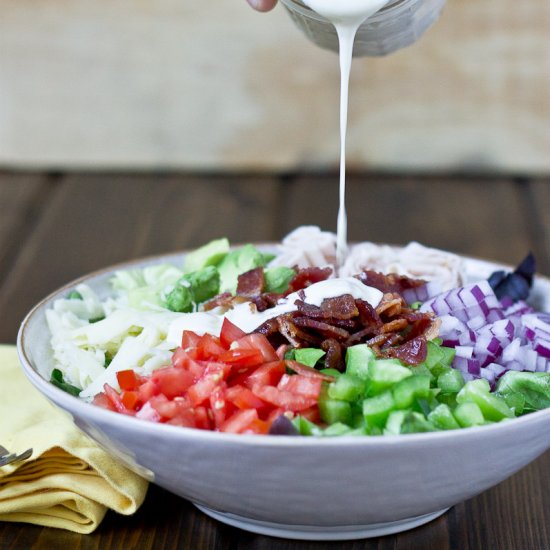 Cobb Salad w Greek Yogurt Dressing