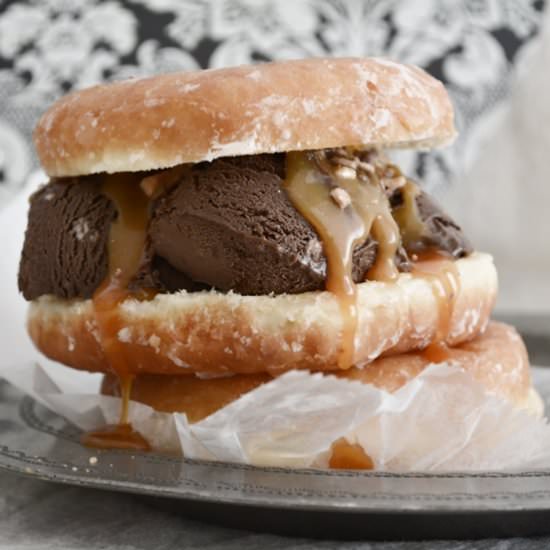 Doughnut Ice Cream Sandwich