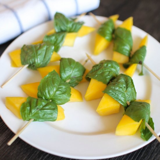 Mango Basil Kebobs