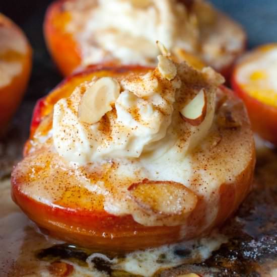 Baked Peaches and Cream