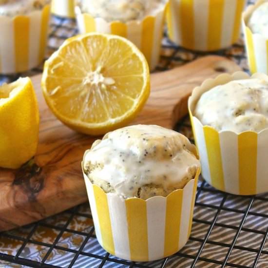 Vegan Lemon Poppy Seed Muffins