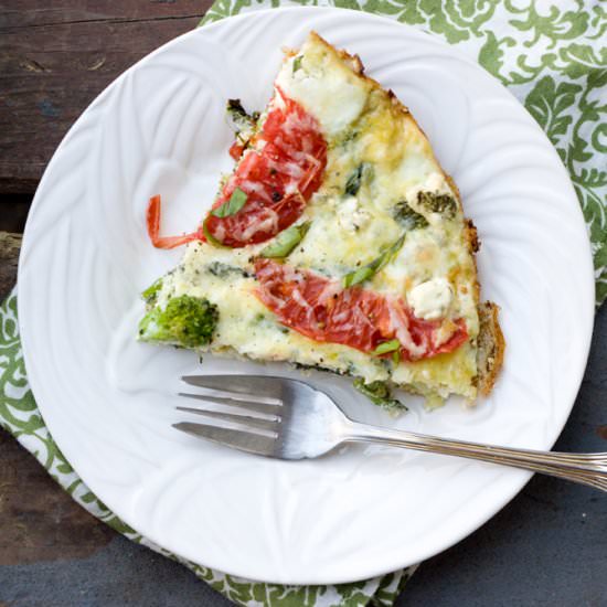 Tomato Goat Cheese Frittata