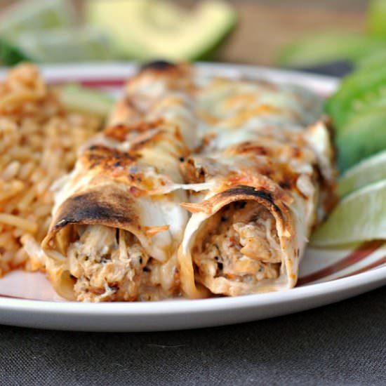 Chicken Enchiladas with Hatch Chile