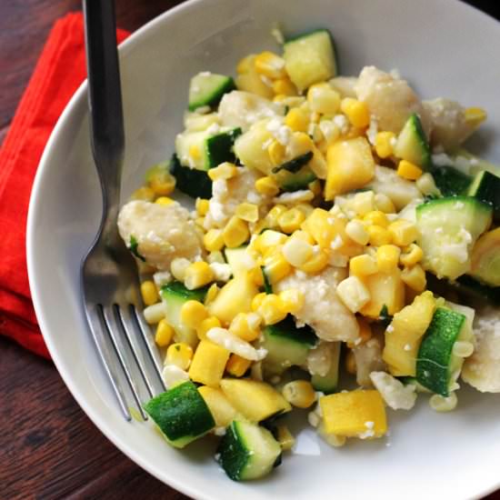 Gnocchi with summer squash