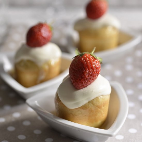 Mini Honey Cakes with Orange Syrup