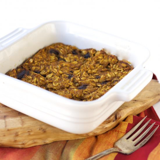 Healthy Pumpkin Baked Oatmeal