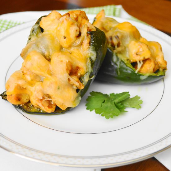 Chicken Stuffed Poblanos