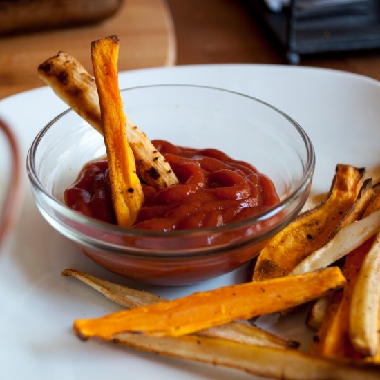 Sweet Potato and Parsnip Fries