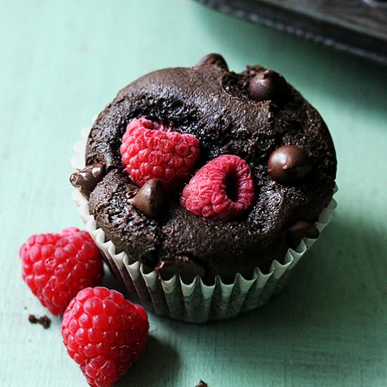 Raspberry Chocolate Muffins