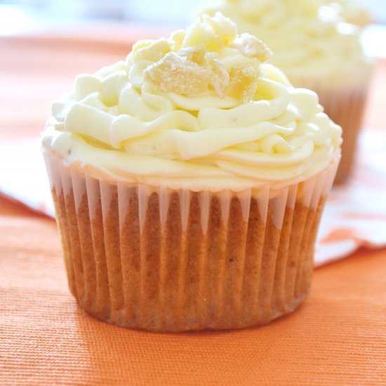 Tropical Cupcake with Ginger Cream