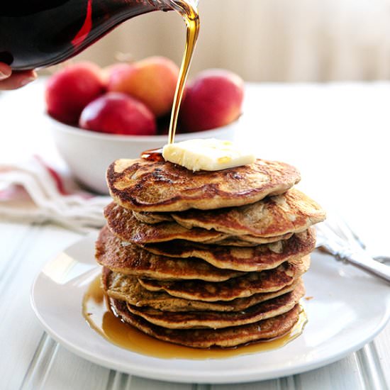 Oatmeal Apple Blender Pancake