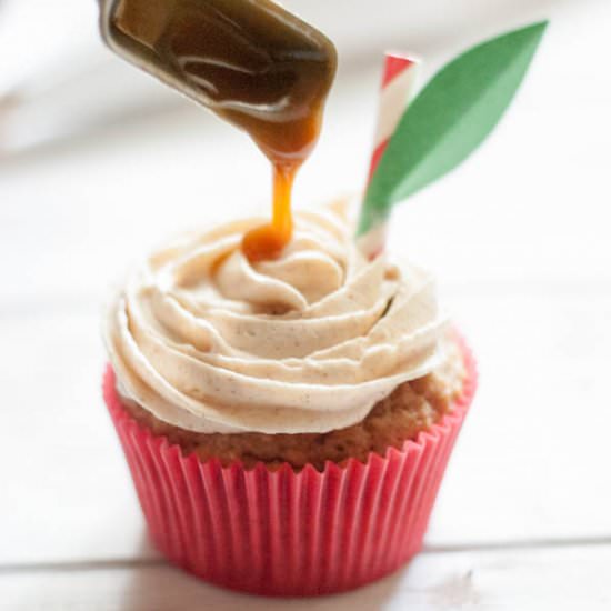 Caramel Apple Cupcakes