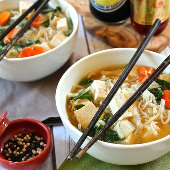 Vegan Miso Noodle Soup