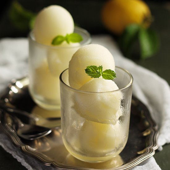 Lemon sorbet