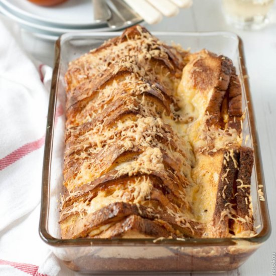 Cheesy Bread Pudding