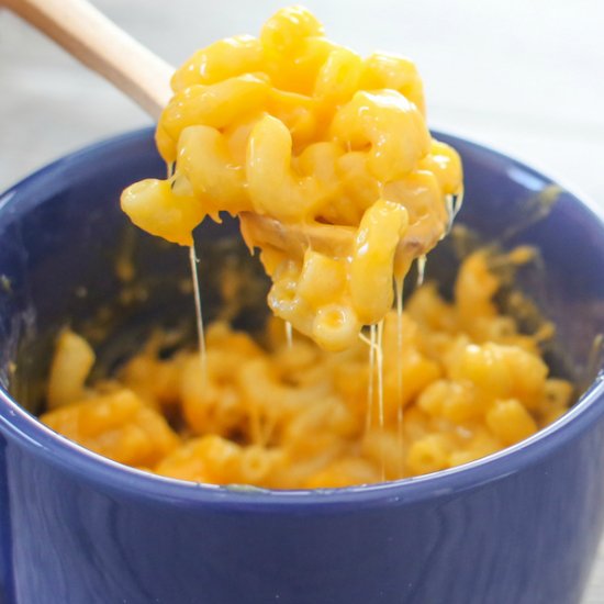 Macaroni Cheese in a Mug