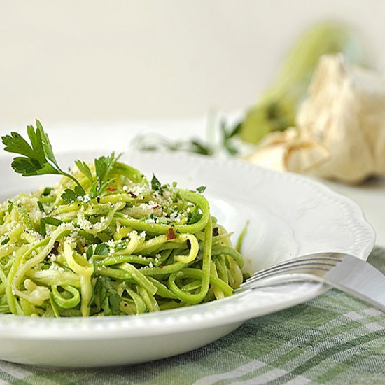 Garlicky zoodles