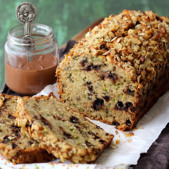 Chocolate Chip Zucchini Oat Bread