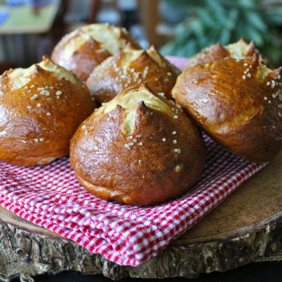 Pretzel Sandwich Buns