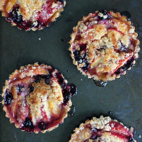 Blueberry Nectarine Tarts