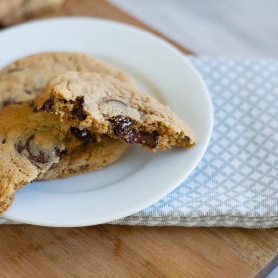 Whole Wheat Chocolate Chip Cookies