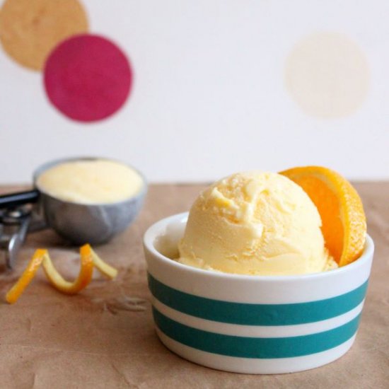 Orange Mascarpone Ice Cream