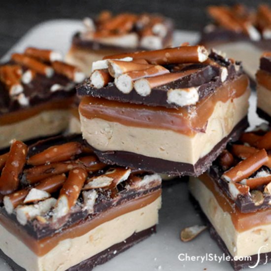 Homemade Snickers Bars