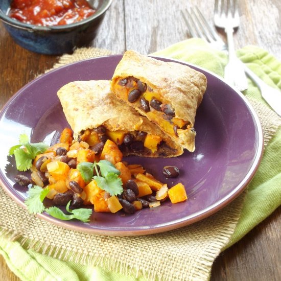 Butternut Squash Chimichangas