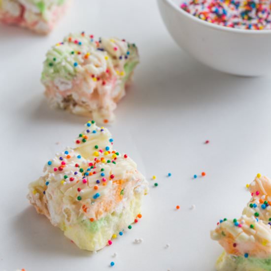 Fruity Marshmallow Popcorn Bars