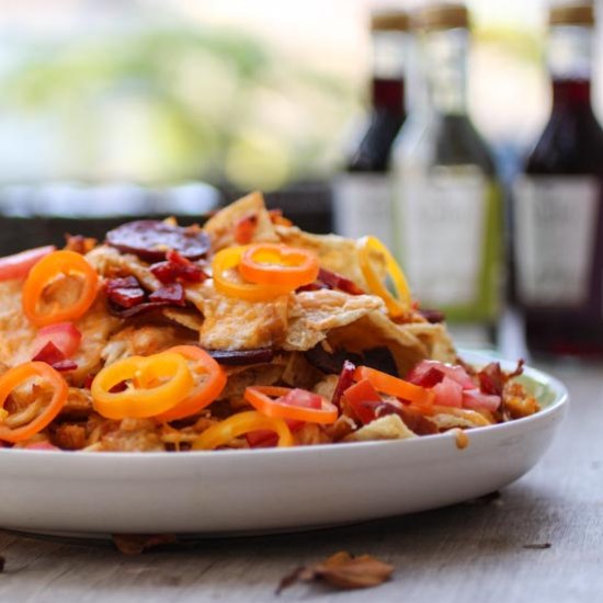 Chicken and Chorizo Nachos