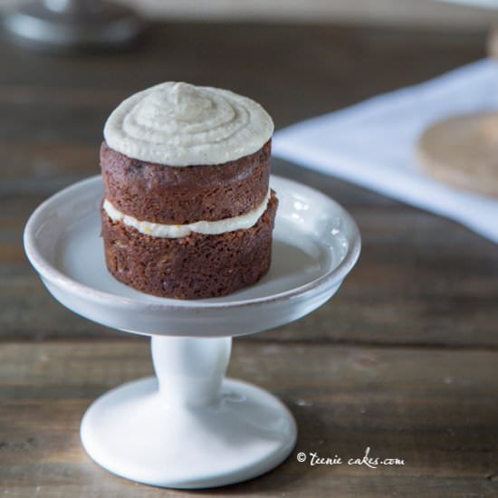 Mini Chocolate Zucchini Carrot Cake