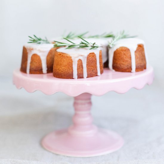 Lemon, Rosemary & Olive Oil Cakes